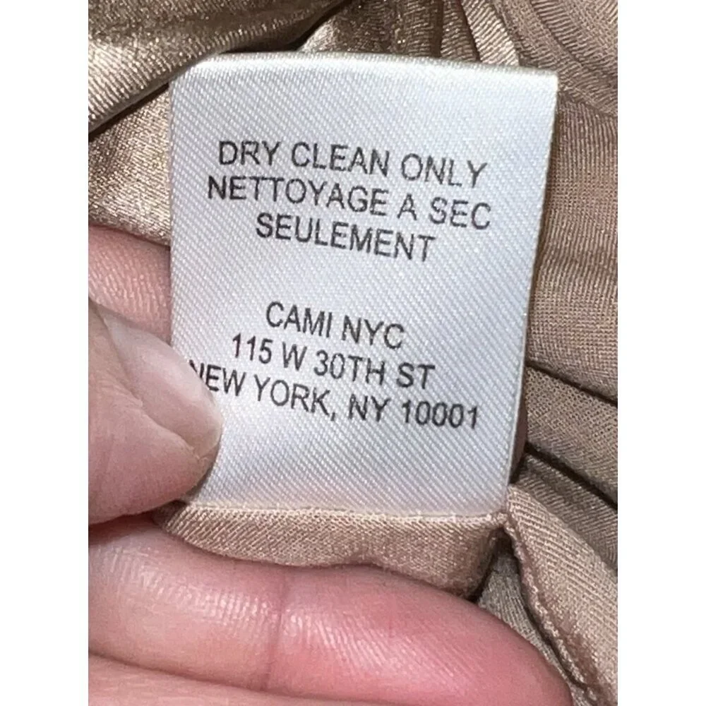 CAMI N.Y.C. 100% Silk Sleeveless Bustier Cropped Tank Top Sz M - Picture 10 of 10
